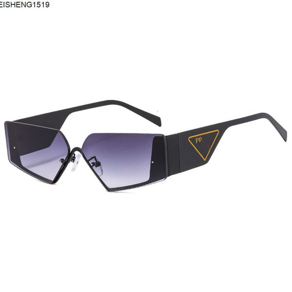 Gafas de sol de la marca Lunette de diseñador Pra da Womens Mens anteojos Lentes de marco completo Sun Fashion Luxury de gran tamaño Mirroras Mujeres AAA