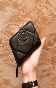 Designer Luxurious Sac Wallet Woman Mens Mini Multi Carte broderie File Soft Leather Zero Fashion Chain à main Sac à main Simple 9612597