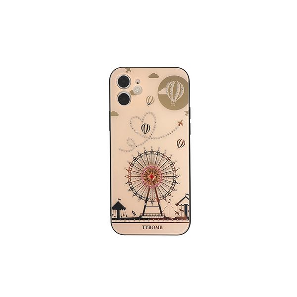 Designer Luxury 3D Cases Diamond Ferris Wheel Hard Phone Case para iphone 13 11 12 Pro Max 7 8plus X Se Funda protectora