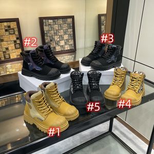 Designer luxe enkellaarsjes klassieke laarsjes damesmode motorlaarzen platte militaire sportschoenen leer hoog uitgesneden sneaker casual schoenen trainers maat 35-41