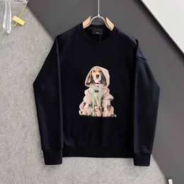 Designer Luxe Herfst/Winter Mode High Street katoenen sweatshirt met capuchon Ademende casual hoodie voor heren en dames met puppyprint