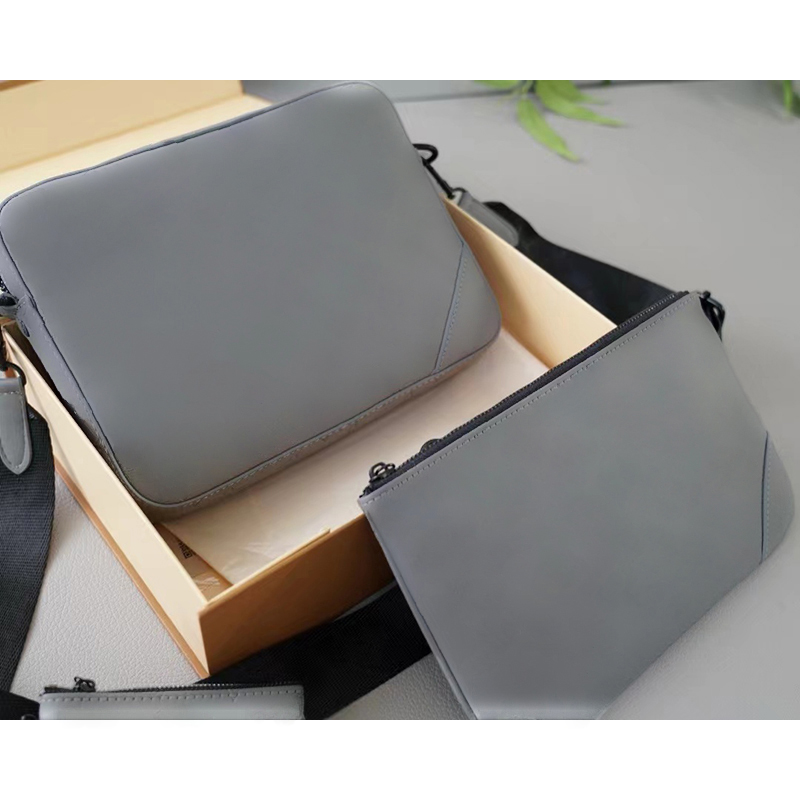 Designerska torba luksusowa 3-częściowa skórzana wytłoczona koperta portfel crossbody torba na zakupy płaska torba na ramię torebka portba lady torebka z pudełkiem z samolotem