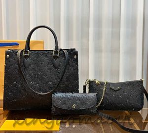 Designer Luxury Bags Multi-merk driedelige set, klassiek modeontwerperlogo, schoudertas onderarm tas handtas vrijetijdsbasis, hoogkostenprestaties
