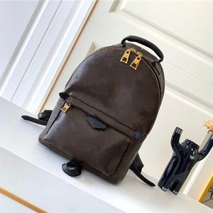Designer luxe tassen Palm Springs PM Back Pack Ruck Suck M44871 Rugzak PM Brown Canvas 7A Quality g