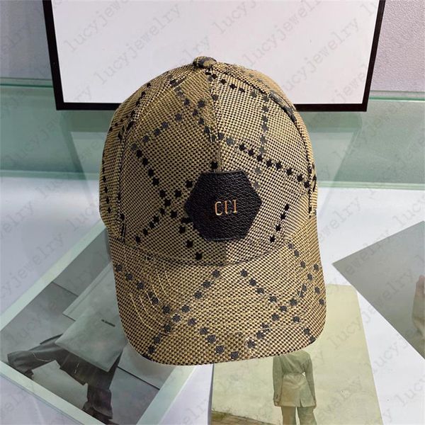 Designer Luxury Ball Caps Fashion Ball Caps Summer Cap Chapeaux pour femme de haute qualité disponible en deux couleurs