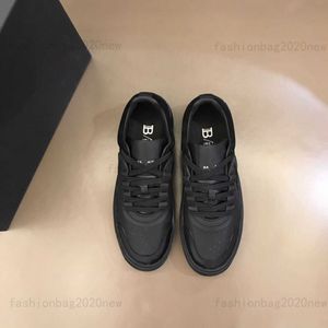 Designer Luxe Balman Sneaker Klassiek Leer Casual Lage Platformschoenen Heren Dames Outdoor Run Zapatos Basketbalschoen zwart