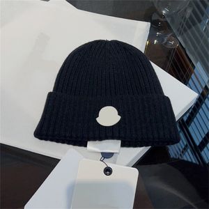 Gorro de lujo de diseñador para hombre y mujer, gorros de marca de esquí con diseño de moda, gorro apilado con logotipo y letras, gorro cálido de lana acanalada