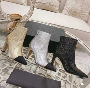Designer Luxury Boot Ladys Sexy Fashion Comfort Waterdichte schoenen met hoge hakken