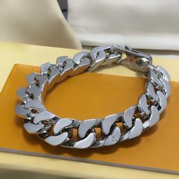 Bracelet de luxe de créateur pour femmes et hommes, bijoux classiques, lien délicat, chaîne en argent, lettre fleur