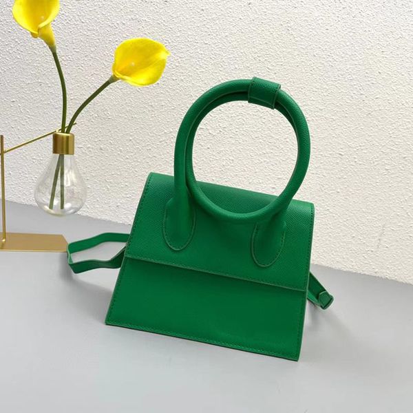 Bolso de marca de lujo de diseñador Bolso romántico francés Cuero genuino original combinado con asa de apertura inteligente Bolso de hombro único con patrón de palma para mujer Bolso cruzado