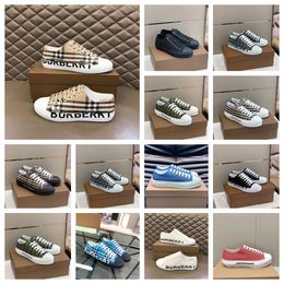 Designer Luxurymerk Casual Barberry Shoes Shoes Flat Outdoor Stripes Vintage Sneakers Dikke Sole Season Tones Brand Classic Men's Shoes 11s 11s