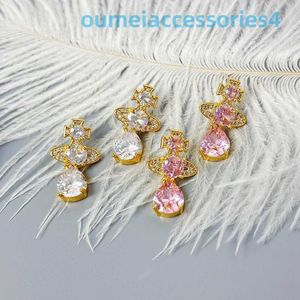 Designer luxe merk sieraden westerse keizerin-weduweoorbel elegante waterdruppel prachtige kwaliteit en oorbellen