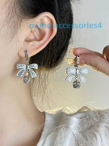 Boucles d'oreilles de marque de luxe pour femmes, bijoux de styliste, impératrice occidentale, Xis, nœud noir, saturne, anneau uni, Premium