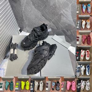 Designer de luxe marque hommes femmes chaussures décontractées piste 3 3.0 Triple blanc noir baskets T.s.Gomma Leather Trainer Nylon Imprimé Plateforme Baskets Chaussures Us 36-45