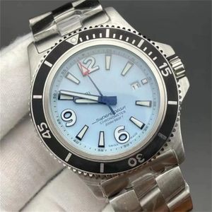 Diseñador de lujo Bretiling Superocean Heritage Reloj 44 mm Correa de acero Movimiento mecánico automático Trabajo completo Alta calidad Hombres Anillo de cerámica Reloj de pulsera