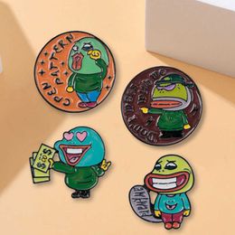 Designer Luxe Broche Creatieve Tekst Alien Broche Cartoon Anime Mood Badge Anti Slip Gesp Gepersonaliseerde Kleding Tas Gesp