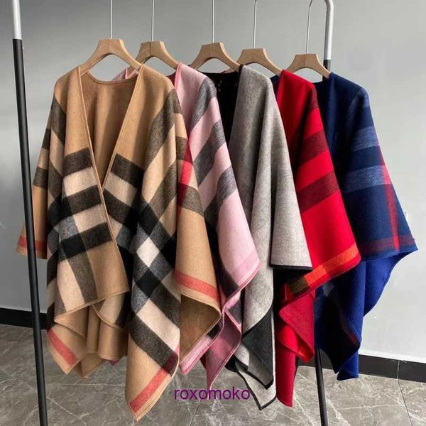 Diseñador Luxury Bur Home bufandas para la venta British Light Luxury Classic Lana Cachemira Plaid Bufanda Chal grande Capa Top Doble cara Doble propósito Otoño y