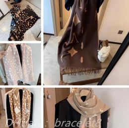 Diseñador de lujo bufanda de cachemira marca de moda bufanda carta completa bufandas impresas tacto suave abrigos cálidos mujeres otoño invierno chales largos