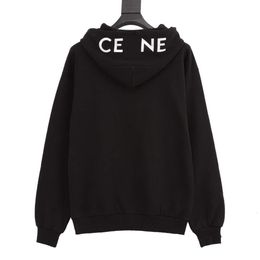 Designer Luxe Celins Classic Fashionable veelzijdige casual capsuleserie Zippered Cardigan Casual hoodie jas met capuchon en herfsttop losse stijl