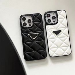 Designer luxe mobiele telefoon hoesjes voor iPhone 15pro 15promax 15 14 14pro 14promax 13 13pro 13promax 12 12pro 12promax lederen mode bescherming telefoonhoes 2908y53