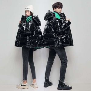 Designer de luxe Chaopai Classic Duck 2023 Hiver Down capuche visage brillant couple court décontracté épaissi chaud manteau à la mode pour hommes et femmes