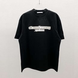 Designer Luxe Chaopai Klassiek Modieus en veelzijdig siliconen letter unisex Amerikaans zuiver katoenen T-shirt met korte mouwen en korte mouwen