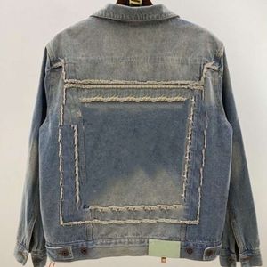 Designer Luxe Chaopai Classic Fashionable veelzijdige informele comfortabele comfortabele lente/zomer geborduurde Patch Arrow Denim Men and Women's Chaopai Jacket