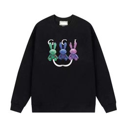 Designer Luxury Chaopai Classic Foam sweat à capuche, col rond imprimé trois lettres de lapin, cerceau ample à manches longues, manteau haut de gamme de style américain