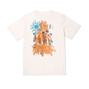 Chaopai – T-shirt à manches courtes pour couples, de luxe, classique, tendance, confortable, série arbre de bain, imprimé patchwork, ample