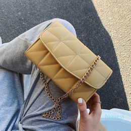 Designer- Sangle d'embrayage de luxe Petits sacs à bandoulière féminins pour femmes 2020 Chaîne Sac à bandoulière Messenger Sacs à main de couleur unie Voyage 2511