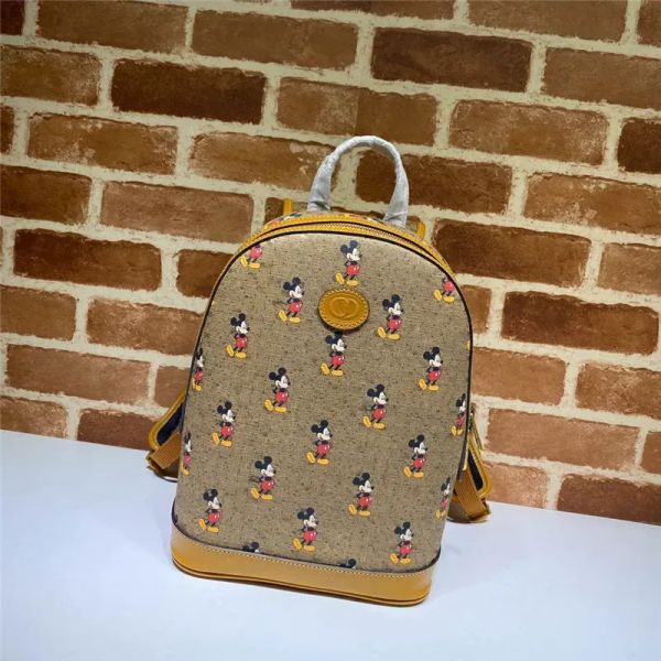 Designer Luxury Collaboration 552884 Antique Style Gold Hardware PVC Calf Daypack Little Bee Travel Bag Sac à dos Taille 22x29x15cm