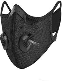 Masque facial de cyclisme de luxe de concepteur charbon actif avec filtre PM25 antipollution sport course à pied protection masque anti-poussière an9333442