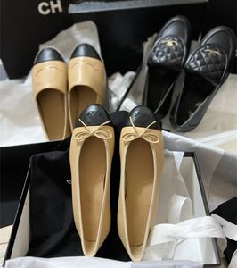 Designer luxe mode ballet flats sandaal damesschoen kanaal Fisherman zacht lederen casual schoen loafer platte lederen slip-on schoenen