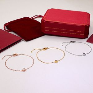 Designer Luxury Fashion bracelet Jewelry party rings diamant pendentif Rose Gold Bracelets for women Chaîne en acier inoxydable bracelet bijoux cadeau