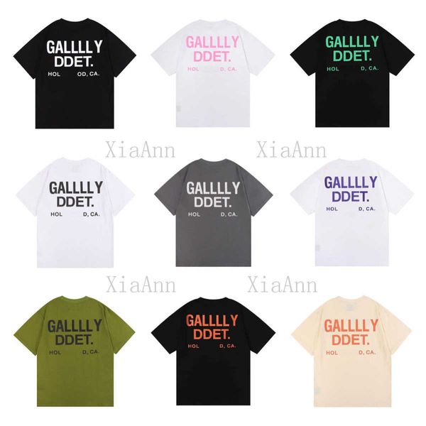 Diseñador Marca de moda de lujo Galleryse Departamentos clásicos Hombres Mujeres Gallary Camiseta Camisetas Polos Camisetas Impresión de letras Moda Casual Verano High Street Sudaderas sueltas