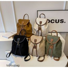 Designer Mode de luxe Sacs à bandoulièreAutomne et hiver Nouvelle tendance de la mode Imitation peau de cerf Sac seau en peluche Instagram Sac à dos décontracté