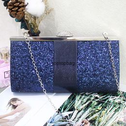 Designer Luxe mode Diamond Clutch Bags Nieuwe rechte en modieuze glitter damesbankettas nieuwe stijl handtas