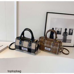 Designer Luxe mode Schoudertassen 2023 trendy minimalistische geruite Boston damestas crossbody tas met enkele schouder