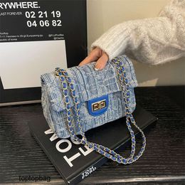 Designer Luxury Fashion Sacs d'épalsine Single Single Spowner Chain Womens Bag 2023 Fashion Trend Polyday Western Style Crossbody Small Square Sac