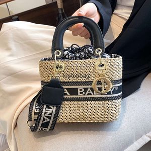 Designer Luxe mode Tote Bags Geweven tas stro geweven tas dames 2024 nieuwe Instagram veelzijdige rotan geweven Daifei tas strand enkele schouder crossbody kleine tas