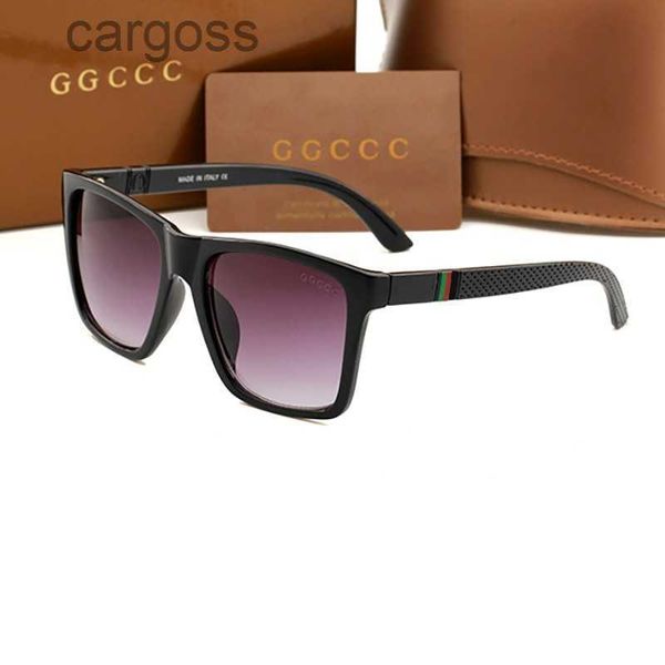 Diseñador de lujo Ggities Gafas de sol para hombres Diseño Moda Gafas de sol Marco cuadrado Recubrimiento Lente de espejo Fibra de carbono Verano Mujeres con caja 2247 Z2EQ