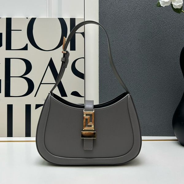 Designer Luxury Greca Goddess Femmes Retro Leather Crossbody Fashion Couleur solide Couleur simple Single Purse Struck Armar