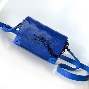 Designer sac à main de luxe sac à bandoulière sac à bandoulière TWIST MM 18 chaîne en cuir bleu sac à bandoulière sac à main de qualité supérieure
