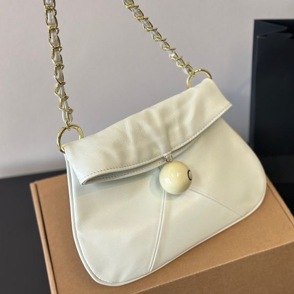 Diseñador Bolso de lujo Mujeres Hobo Bola de chocolate Bola de bolas Bolsa Topla de la línea Totos de gran capacidad bolsas de hombro Bolsa de cuerpo cruzado Bolsa de cadena de metal plegable