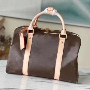designer luxe handtassen bakken Carryall Dames Boston Bag Handtas Bruine dames schouderreistas 7A Kwaliteit