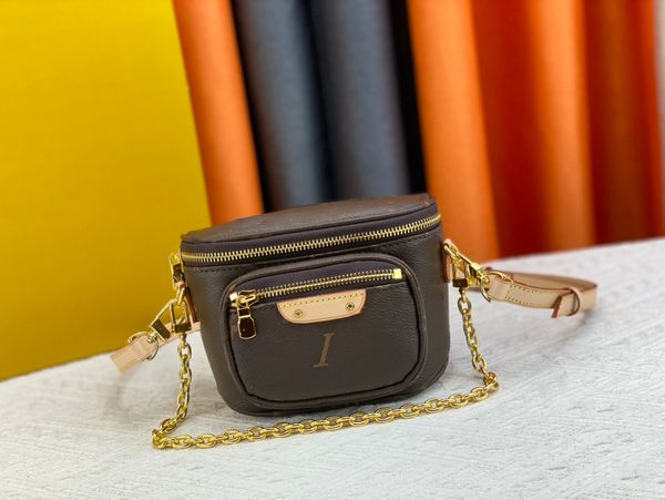 Diseñador de lujo Bolso de mano para mujer Mini mochila M82335 Cuero genuino Cadena de oro Dinero Bolso de hombro multifuncional Bolso de mano Bolso cruzado M8