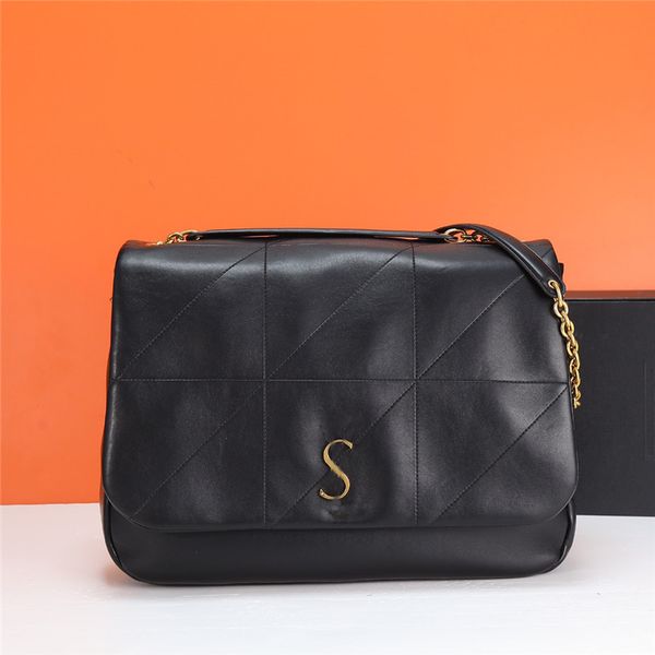 Designer de luxe Jamie 4.3 Femme Noir Jamie Quilting Motif cousu Sac à provisions Sac à bandoulière