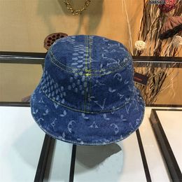 Designer Luxury L Hat Nigo Bonet Denim Made denim Bucket Hat Indigo