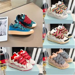 Designer luxe lederen bermsneakers designer herenschoenen buitengewone casual damessneakers Parijs kalfsleer rubber nappa platformzolen Heren sneakers