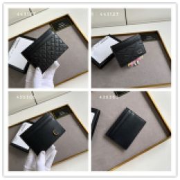 Designer luxe lederen kenmerkende kaartkoffer zwarte portemonnee